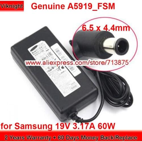 Genuine 19V 3.17A UE32J4000 A5919-FSM AC Adapter A5919_FSM for Samsung TV MONITOR UE32J4500 UE32J4510 32 TV UN32J5003AF