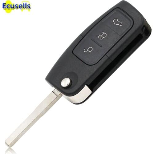 Car Flip remote key SHELL for FORD FOCUS FIESTA C-MAX MONDEO S-MAX KUGA MONDEO 3 Button