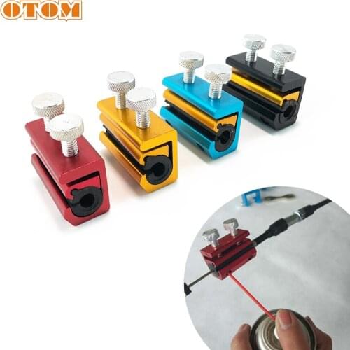 OTOM ATV Throttle Clutch Brake Cable Tool Lubrication Wire Oiler Brake Motorcycle Aluminium Cable Lube Motorbike Brakes Parts
