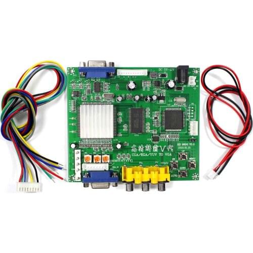 NEW Game RGB+CGA+EGA+YUV to VGA HD Video Converter Board HD9800
