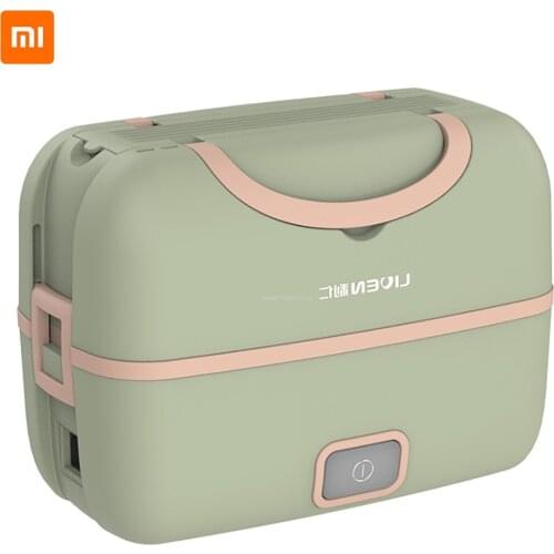Xiaomi Liren Portable Cooking Electric Lunch Box Vacuum Sealed Silent Heating Large Capacity Double Layer Steam Smart Artifact