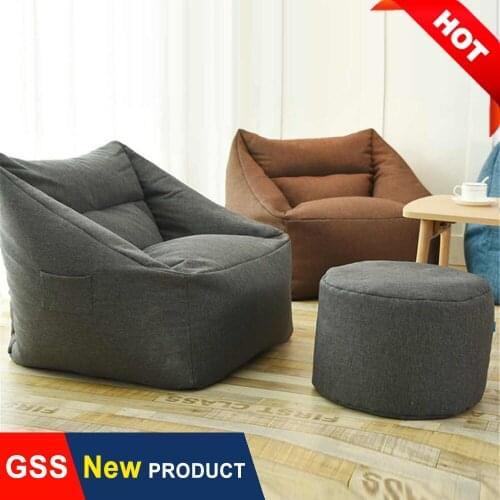 Dropshipping Adults Kids Comfy Lazy Bean Bag Sofa Chair Cover Without Filler Floor Seat Couch Pouf Ottoman Bedroom Tatami Puff