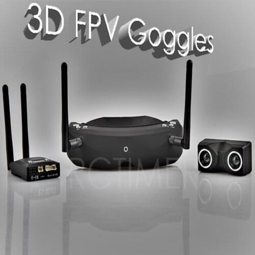 SKYZONE 5.8G 32CH 3D DVR FPV Goggles V2 Camera Transmitter 2dBi Antenna WFLY JR Futaba Data Cable Adjustable Combo Set SKY02