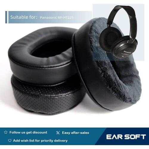 Earsoft Replacement Ear Pads Cushions for Panasonic RP-HT225 Headphones Earphones Earmuff Case Sleeve Accessories