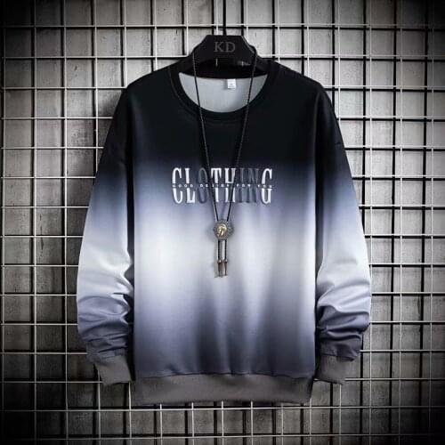 Japan Style Streetwear Gradient Hooded Sweatshirts Male New Fashion Mens Hoodies Casual Trend Men Clothing Jogger Hoodie Men