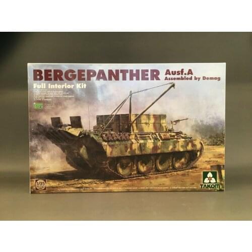 TAKOM 2101 1/35 Bergepanther Ausf. A Assembled by Demag full interior 2019