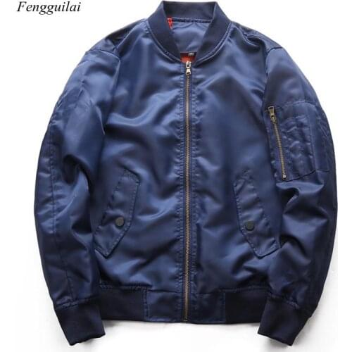 Spring and Autumn Thin Flying Jacket Plain Military Jacket