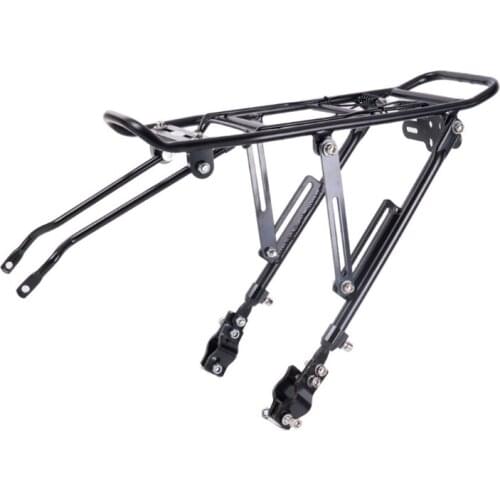 Rear Bicycle Rack Bike Cargo Rack Shelf Adjustable Bike Cycling Cargo Luggage Carrier Rack Heavy Duty Holder Stand for B