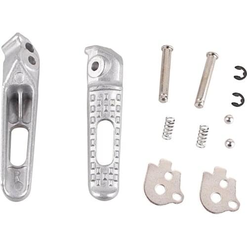 Motorcycle Alloy Rear Footrest Foot Peg CNC For Honda CBR600RR F5 CBR 600RR 2003-2014 & CBR1000RR CBR 1000RR 2004-2014 Silver