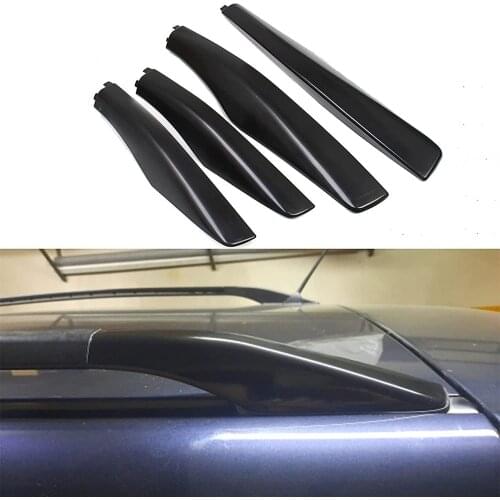 Black ABS Roof Rack Bar Rail End Protection Cover Shell Replacement FOR Lexus RX350 RX400h RX330 2003-2005 2006 2007 2008 2009