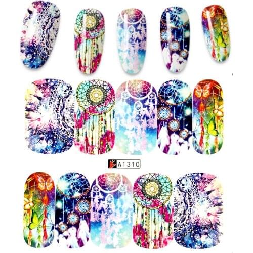 1 piece Stickers for nails Color noodles Flower Leaf Simple Stickers for manicure DIY nails sticker nail foil