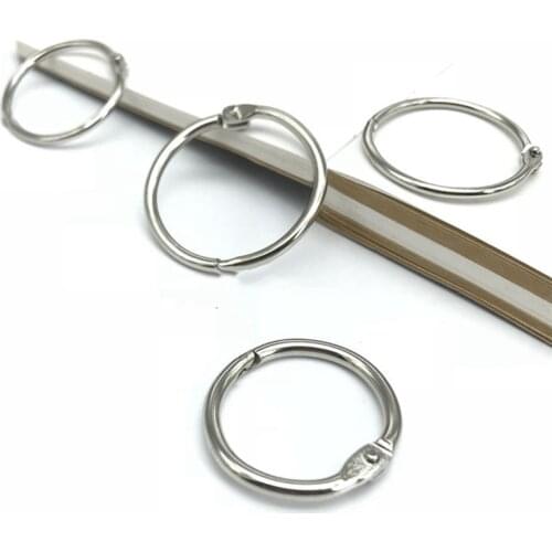 10Pcs New High Quality Metal Ring Binder 15 - 80mm DIY Albums Loose-leaf Book Hoops Opening Office Binding Supplies Photo Album