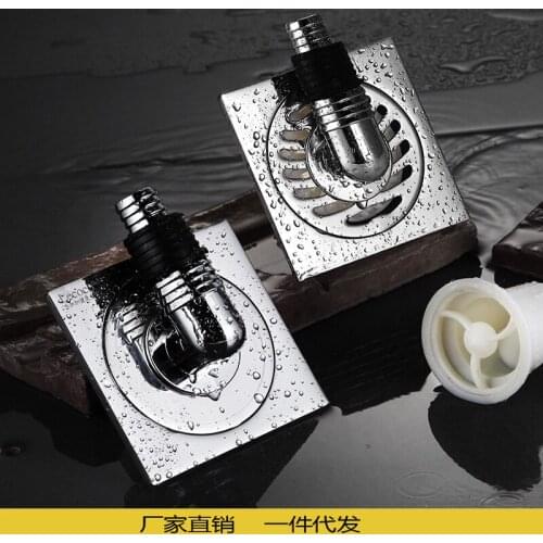 10x10cm Toilet Sewer Stainless Steel Washing Machine Drain Pipe Floor Drain Kitchen Sealing Plug Bathroom Floor Drain