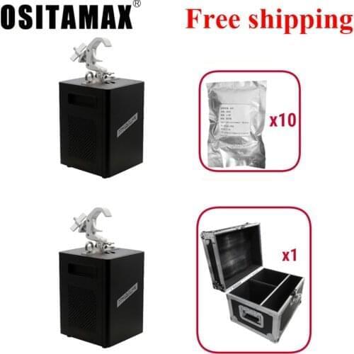 2+flycase+10 powder 650w Waterfall Firework Sparklers Machine Remote Upside Down Stage Wedding Fountain DJ Flame Spark Fireworks