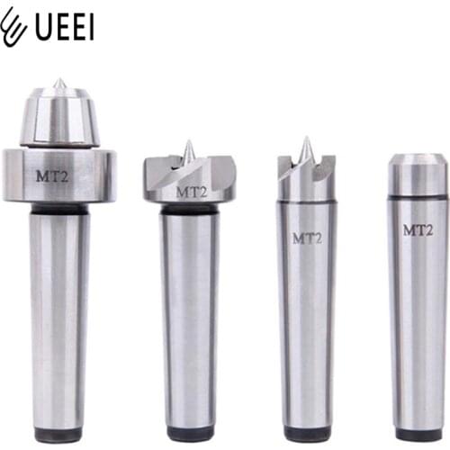 4Pcs/Set MT2 MT1 Wood Lathe Center Set Wooden Case For Metalworking Drive Spur Cup MT1 Arbor Wood Wood Lathe Live Center