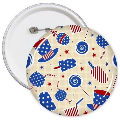 5pcs cover-600x600.pngUSA America Hat Candy Ice Cream Star Festival Badge Button Clothing Patche Kid Gift Brooche