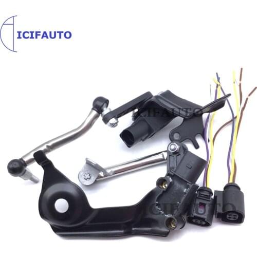 8K0941309F 8K0941285P Rear+Front Left +Plug Headlight Level Sensor for Audi A4 S4 RS4 A5 S5 RS5 B8 1.8 2.0 2.7 3.0 3.2 TFSI TDI