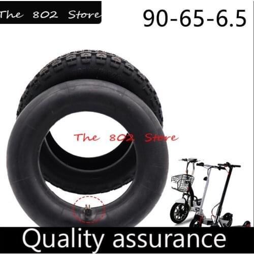 90/65-6.5 tubeless tire and inner Tube Inflatable square pattern Tyre for Electric Scooter Mini Dirt Bike Pocket bike Mini Moto