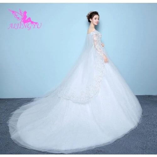 AIJINGYU dresses party long simple wedding belt bride dress WK222