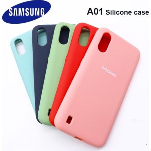 Simple Case For Samsung Galaxy A01 SM-A015F Silicone Painted Candy TPU Back Cover For samsung galaxy A 01 A105 Global Version