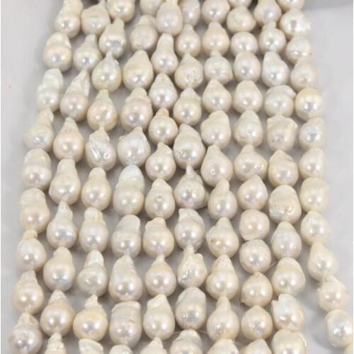 Fantastic Freshwater White Pearl Beads Loose Pearl Strands 15-25MM Baroque Pearl for Handmade Female Necklace PN006