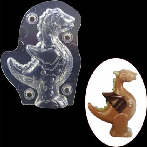 3D Dinosaur shape polycarbonate chocolate mold cakes decorating Confectionery tools baking cake mold bakeware