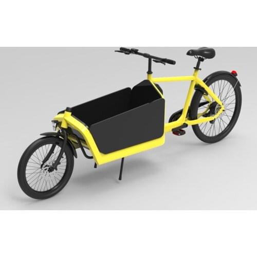 Long Street Cargo Loading 250w Carrying Bicycle Dutch Family 2 Wheel Electric Cargo Bike for Kids