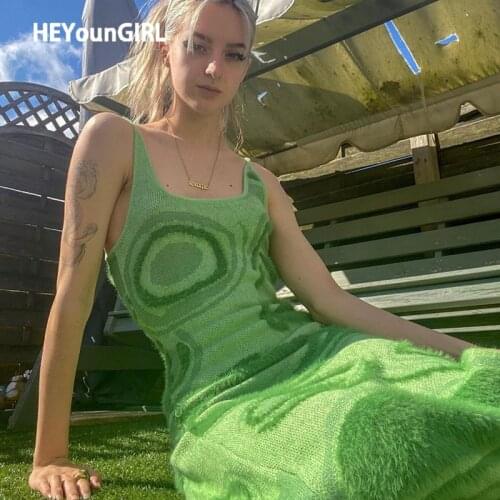 Heyoungirl Green Summer Dresses