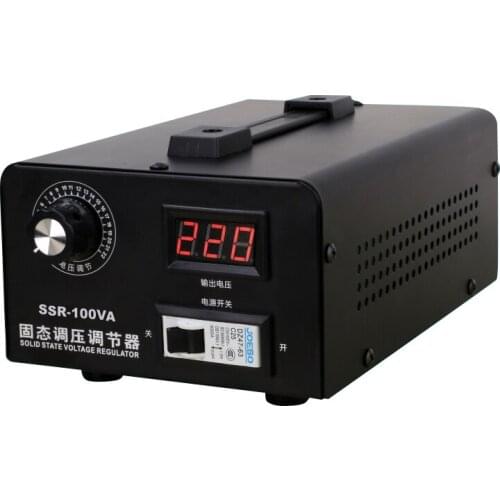 Single Phase AC 220V Solid State Voltage Regulator Electronic Silicon Controlled Voltage Regulator 100A SSR-100A
