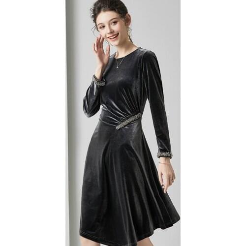 Grey velvet floral maxi dress women femme 2020 summer long work boho beach office sexy party luxury dresses plus size free ship