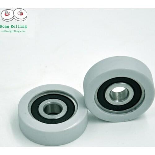 10*40*12 1.5 inch sliding mechanical equipment high wear-resistant polyurethane material rubber-coated bearing 6200RS