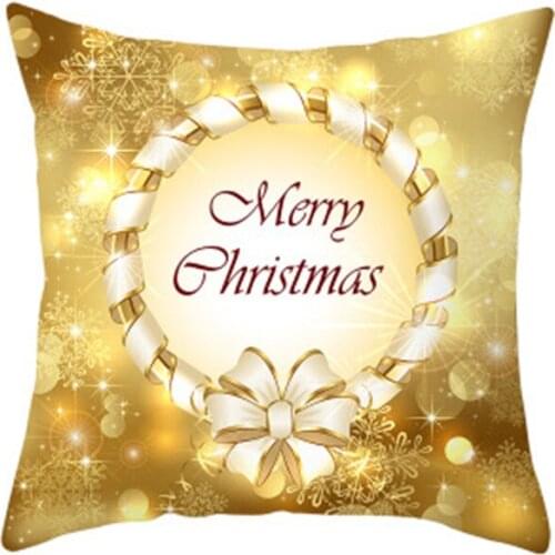 Christmas Cushion Cover 44*44 Pillowcase Letter Tree printed Sofa Cushions Polyester Decorative Pillow Covers Home Decor 5z