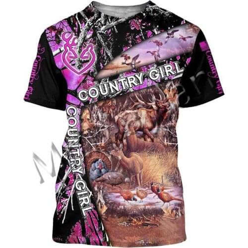 Fashion Animal Beauti Country Girl Art Camo Men/Women Leisure O-neck T-shirt 3D Print Streetwear T shirt Beach Short Tanks S-196