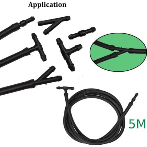 Jet Connector Hose Replacement Tube Universal Washer Windshield 5M Car