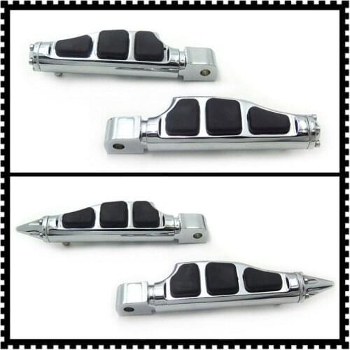 Aftermarket free shipping motorcycle parts Stiletto spike Footpeg Rear For Yamaha Road Star Warrior 2002-2009 Front chromed