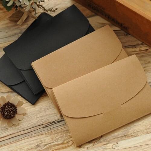 10pcs/lot New Vintage Kraft Paper DIY Multifunction Envelope Postcard Bag Package Box Students Diy Tools Packaging Box Wholesale