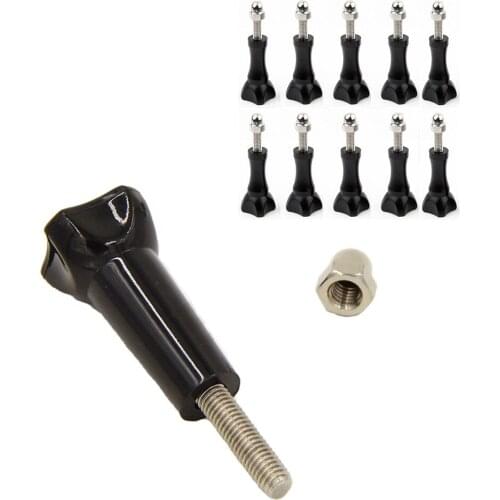 10pcs Set for Gopro Screws Accessories Thumb Knob Bolt Nut Screw For GoPro Hero 1 2 3 3+ 4 5 6 Xiaomi Yi camera Screw Mount