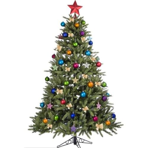 24Pcs Ribbon Christmas Decoration Bows Tree Bowknots Festival Party Garden Ornament Brooch Pin Decor (Gold)