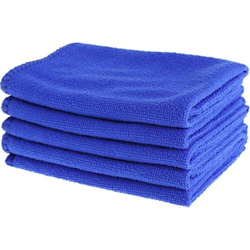 5 Pcs Soft Absorbent Wash Cloth Car Auto Care Microfiber Cleaning Towels F19A