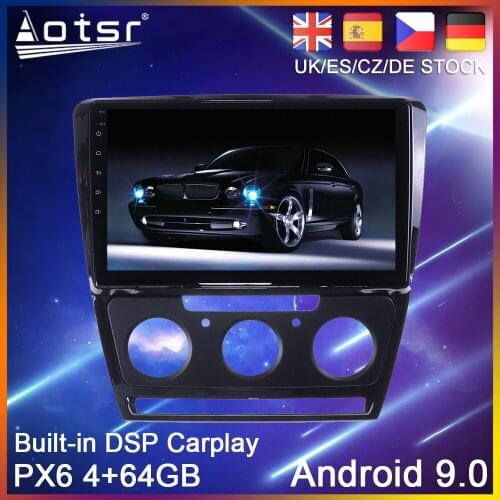 Android 10.0 PX6 64G Car DVD Player GPS Navigation For VW Skoda Octavia 2008-2013 Auto Radio Stereo Multimedia Player HeadUnit