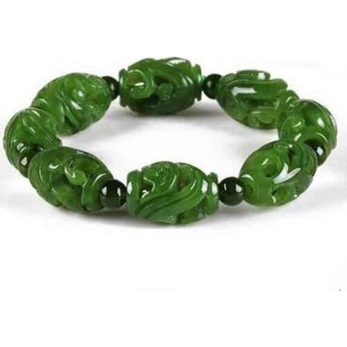 Fine Jewelry Fashion Hetian Qingyu Jade Bracelet Hand Chain to Twist the Hand Chain Women Jewelry Men Jewelry