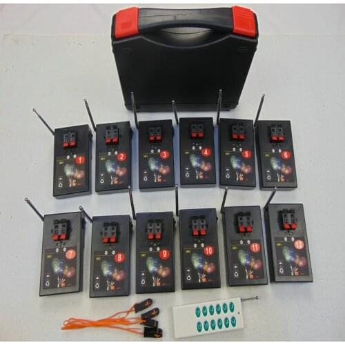 DMX Cold 12 Cues Firework 433MHZ Switch Receiver Fire Special Effects Profession Remote Control Radio Display 2019 NEW Style