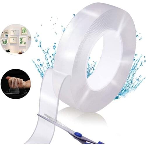 5meters Double Sided Tape Nano Traceless Tape Reusable Nano Adhesive Home Reusable Double Sided Adhesive Nano Adhesive Tapes