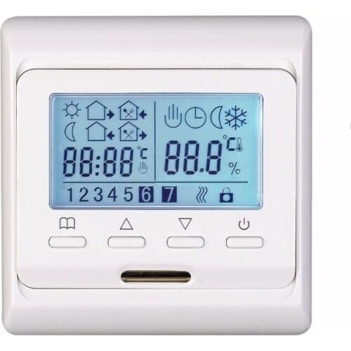 7 Programming Temperature controller Organ Floor Heating Electric Land Warm Double Control thermoregulator termostat Embedded