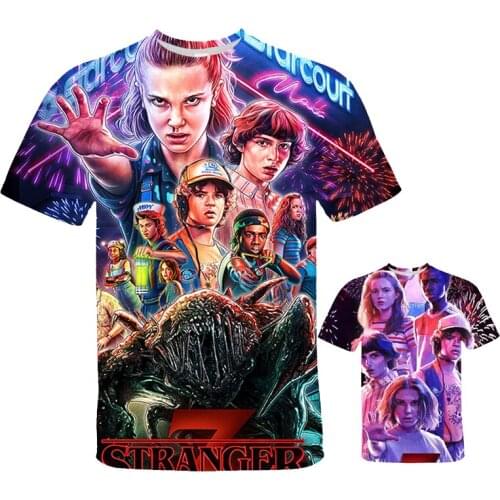 Stranger Things 3D TShirt Men/women Tshirt Children Graphic T-shirt Top Tee Shirts Funny Clothing Harajuku Short Sleeve T-Shirts