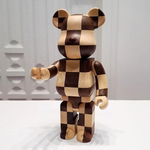 Bearbricklys 400% 28cm Colorful Beads Chess Action Figures Blocks Bear Dolls Decoration Models Friends Toys Christmas Gifts Kaw