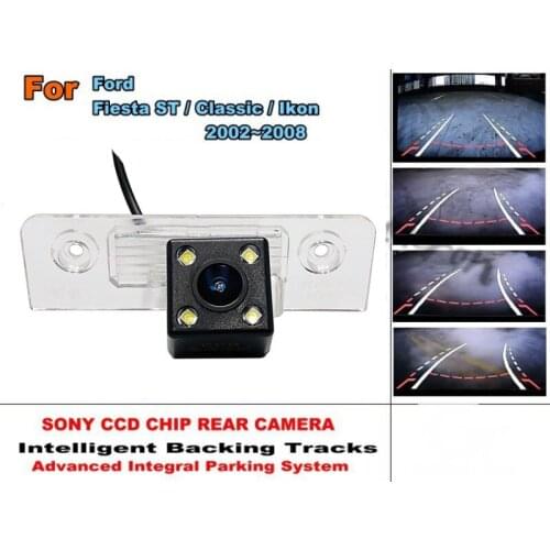 Intelligent Car Parking Camera / For Ford Fiesta ST / Classic / Ikon 2002~2008 with Tracks Module Rear Camera CCD Night Vision