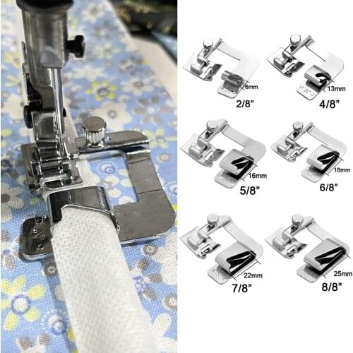 1Pcs Multisize Domestic Sewing Machine Part Foot Presser Foot Rolled Hem Feet For Brother Singer Sewing Accessories
