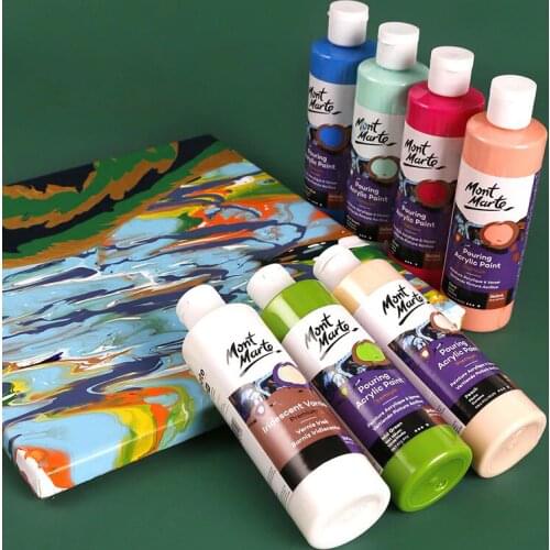 120/240ML 1Piece Pigment Acrylic Paint Set Fluid Paint Acrylic Canvases for Painting Pouring Medium Big Oil Paints Drawing Art