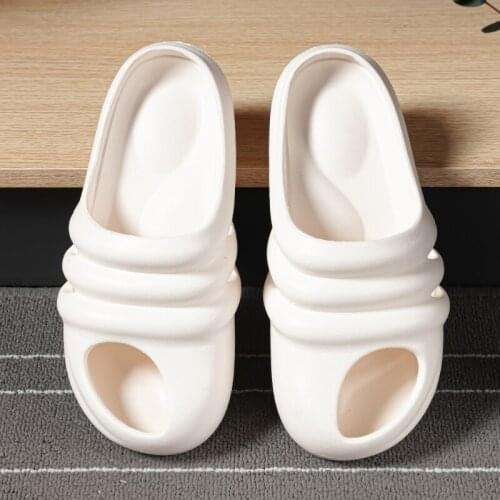 New Fashion Lovers Beach Slides Massage Flip Flops Non-slip Slippers High Quality EVA Summer Men Ladies Women Slippers Indoor